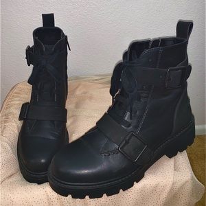 Ugg black combat boots